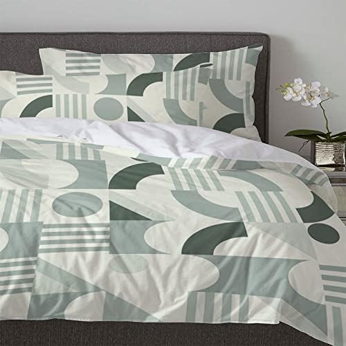 Sabolny Queen Duvet Cover Set with Zipper Ties