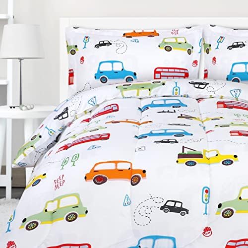 Utopia Bedding Kids Car Comforter Set Twin