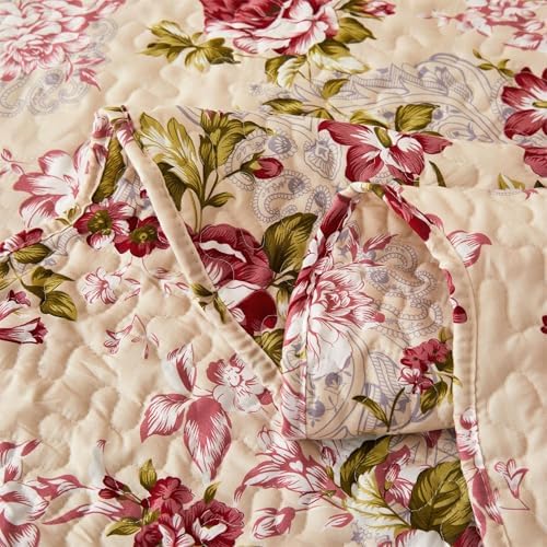 Cmfshape Romantic Patchwork Quilt Set Queen Size