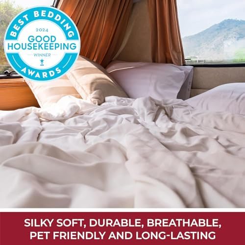 Mellanni RV Short Queen Sheets - 4 PC Hotel Luxury Sets