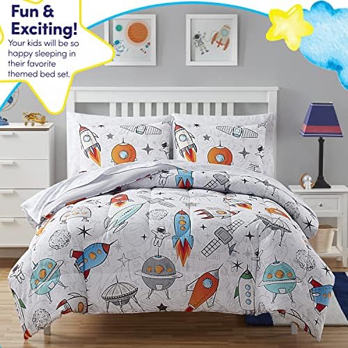 Sweet Home Collection Kids Bed in a Bag Space Design Twin Set