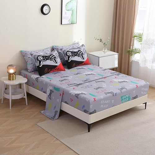 7 Piece Gamer Comforter Set for Kids Boys Girls Teens 1
