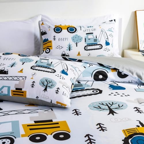 NTBED Twin Construction Truck Comforter Set for Boys