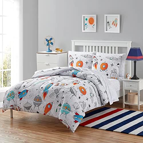 Sweet Home Collection Kids Bed in a Bag Space Design Twin Set