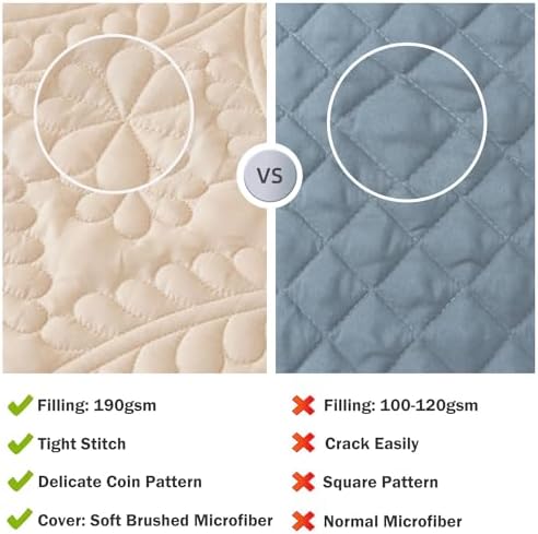 Cmfshape Oversize King Bedspread 128x120 Beige