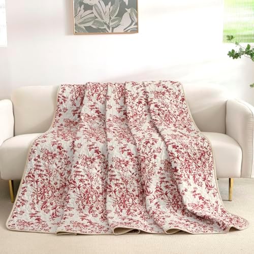 WONGS BEDDING King Size Quilt Set Red 3 Pieces