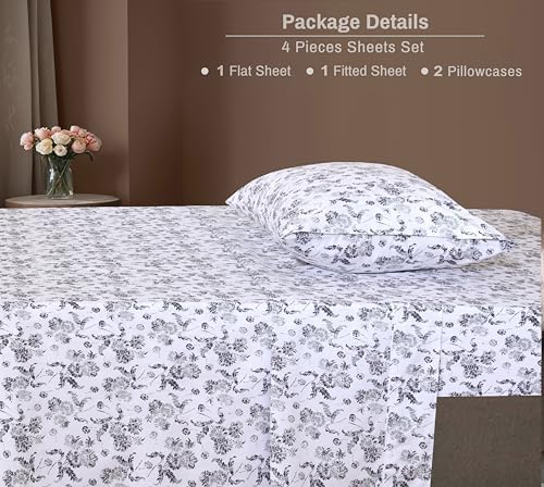 ZOYER 100 Cotton Percale Twin XL Sheets Set 1