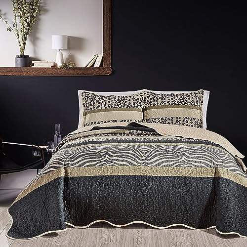 Grand Linen 3-Piece Safari Quilt Set