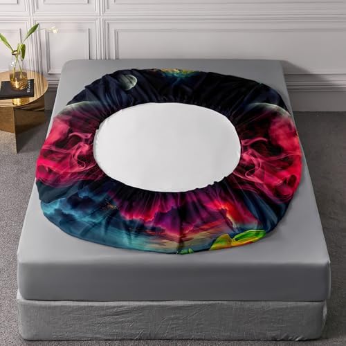 AILONEN Football Pattern Twin XL Fitted Sheet Set 3Pcs