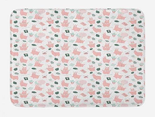 Ambesonne Llama Bath Mat 302 x 20 Soft Plush Non-Slip