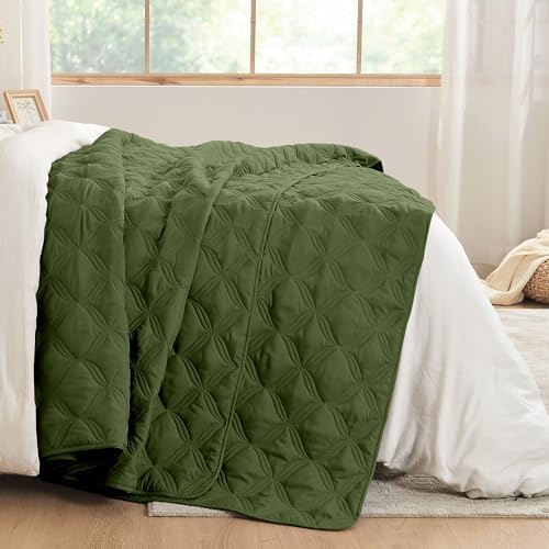 Litanika Super King Olive Green Quilt Set 3 Piece