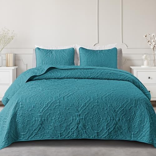 Exclusivo Mezcla King Size Quilt Set Dusty Teal