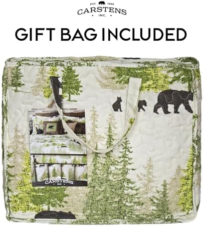 CARSTENS INC Rustic Cabin Quilt Set Twin