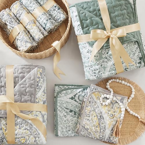 Comfort Spaces Reversible Boho Quilt Set Queen Size