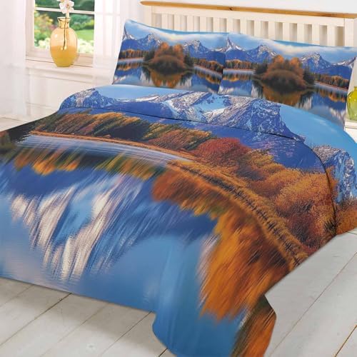 Boanket 3-Piece Duvet Cover Set with Zipper Full Size
