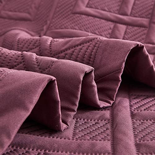 CHIXIN Quilt Queen Size - Geometric Pattern Bedspread Coverlet Set - Modern Style