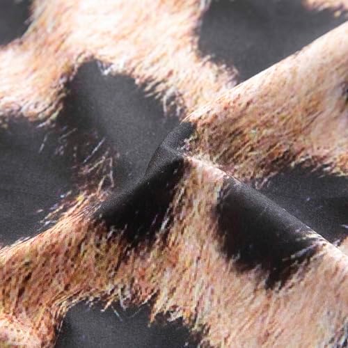 SDY 7PCS Leopard Comforter Set Queen