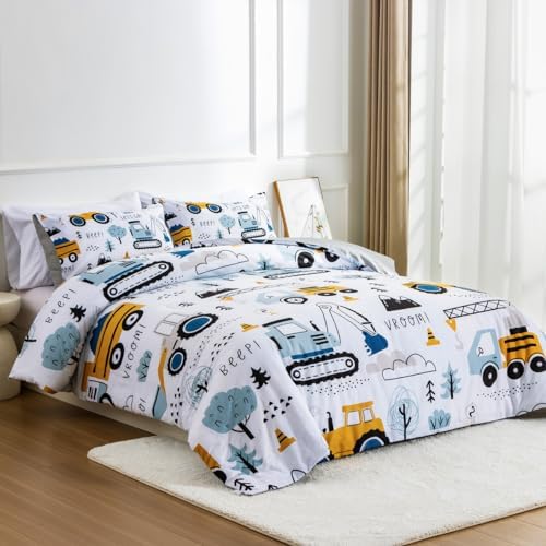 NTBED Twin Construction Truck Comforter Set for Boys