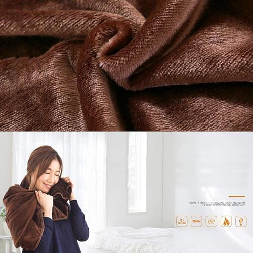 USB Heated Shawl Blanket with 3-Section Temperature Control
