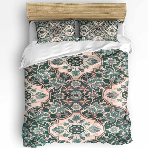 Boanket 3-Piece Boho Duvet Cover Set with Zipper 1