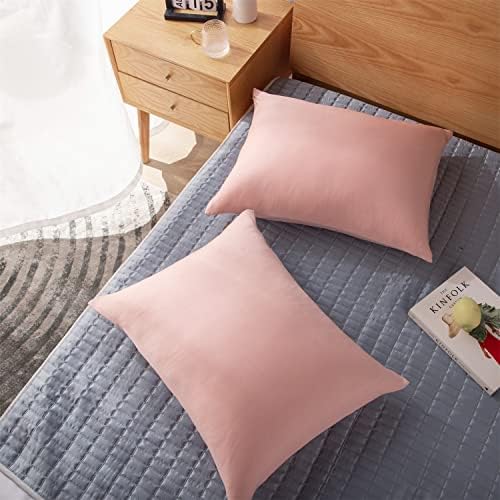KASENTEX Zipper Cooling Pillowcase Set of 2 - Rose Pink