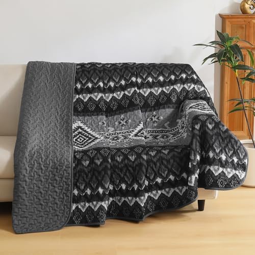 Dintszyayue Boho Quilt Set Queen Size 3 Piece