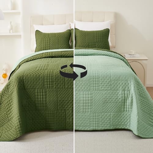 Cmfshape King Size Quilt Set - 3 Pieces Reversible