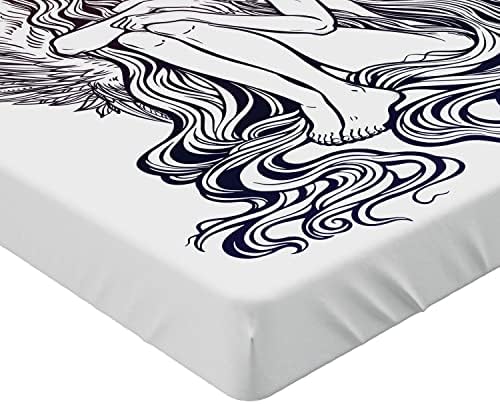 Ambesonne Noel Theme Wings Print California King Sheet