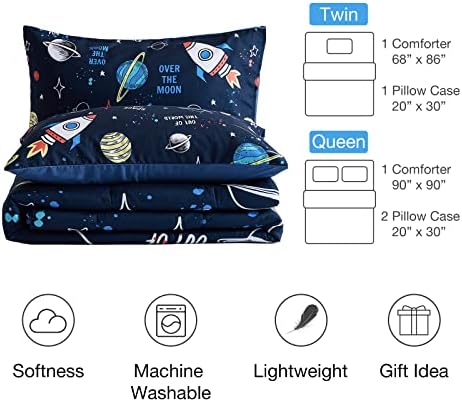 beeweed 2 Piece Kid Comforter Set Twin Size
