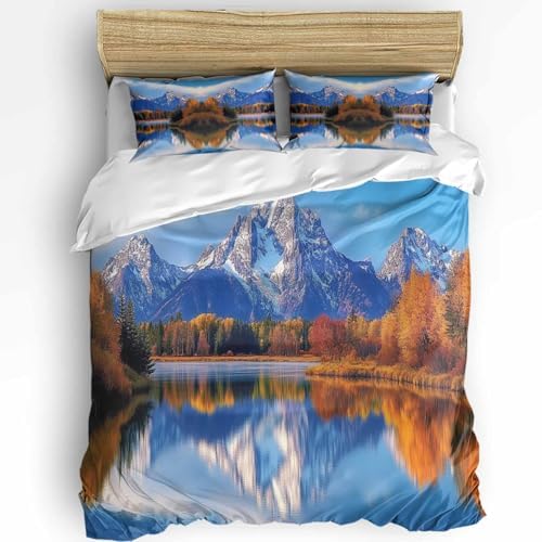 Boanket 3-Piece Duvet Cover Set with Zipper Full Size