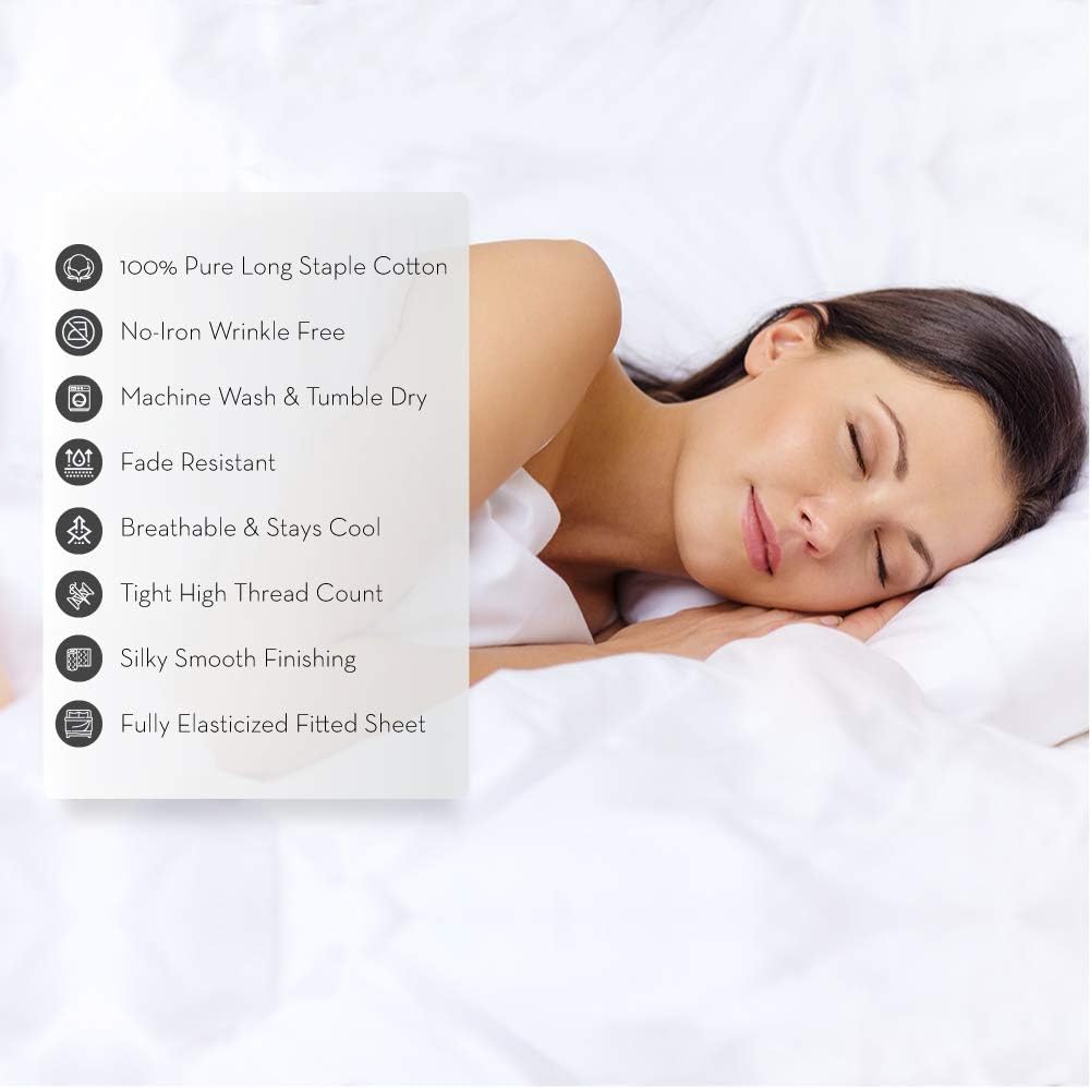 Charisma 310 Thread Count Cotton Sateen California King Sheet Set Almond Milk