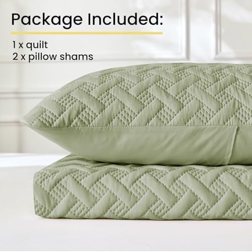 JYHOPE Queen Sage Green Comforter Set