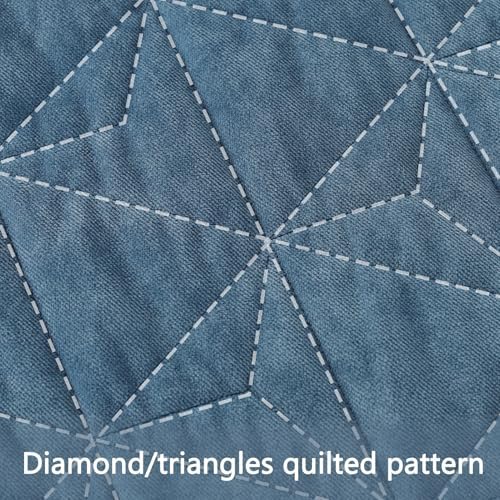 KASENTEX Velvet Queen Quilt Set with 2 Pillow Shams