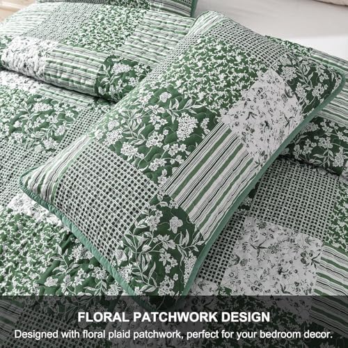 Mybedsoul Green Quilt Set Twin Size 2pcs
