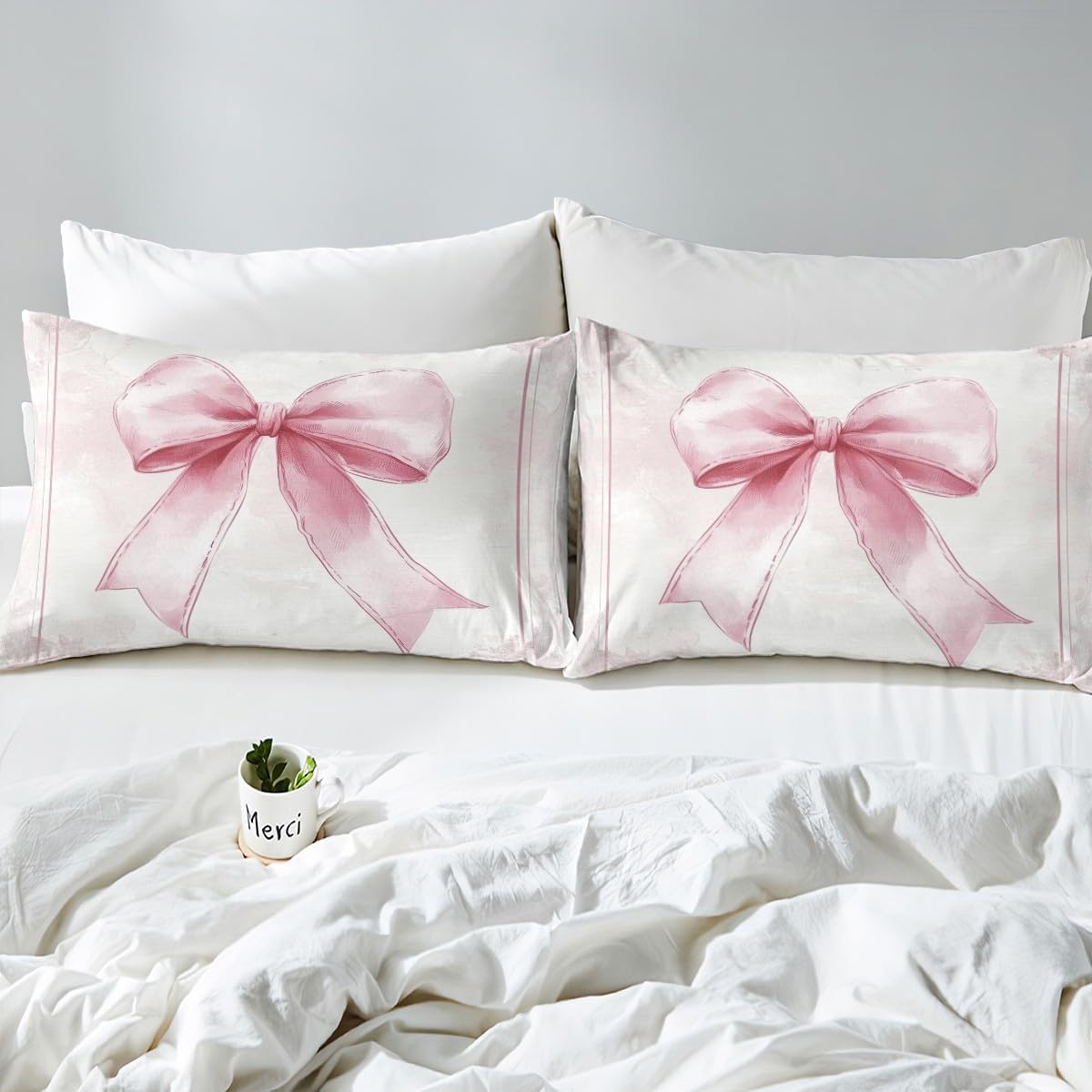 Manfei Bowknot Kids Fitted Sheet Set