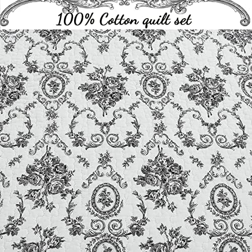 Cozy Line French Medallion Quilt Set Reversible