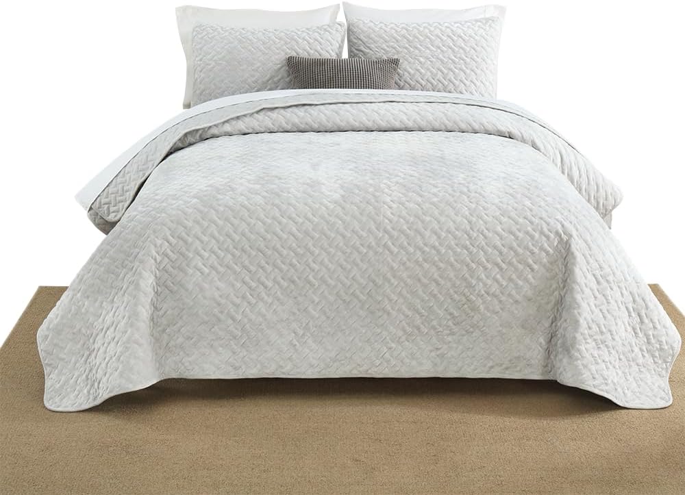Velvet Comforter Set Queen Size Luxury Bedding