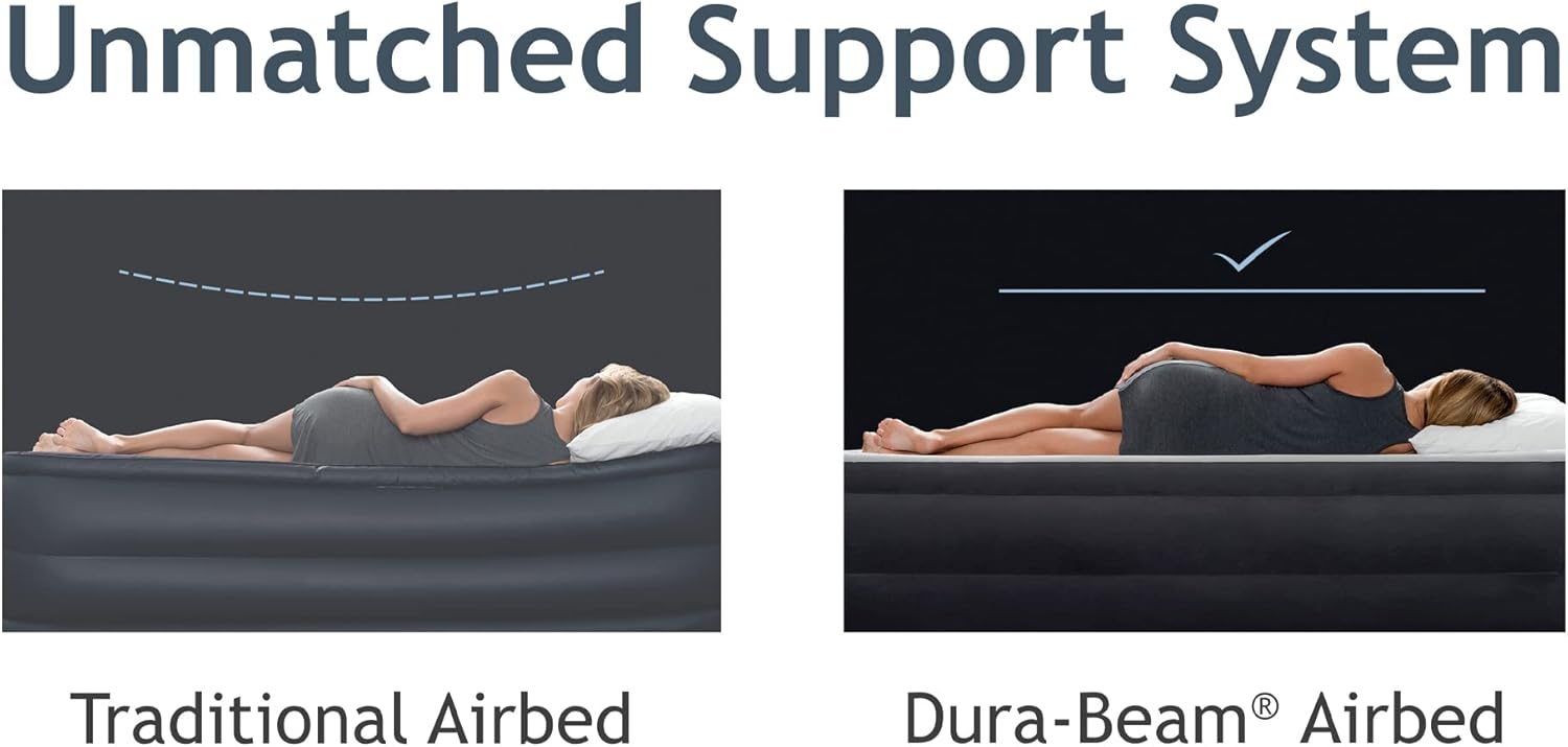 Intex 64477ED Queen Thermalux Airbed with Pump Gold