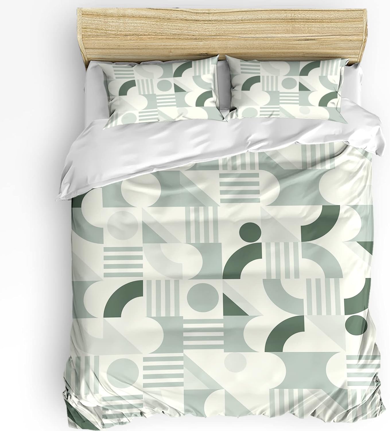 Sabolny Queen Duvet Cover Set with Zipper Ties