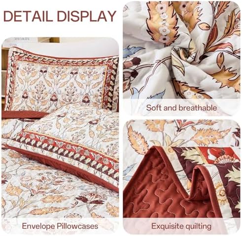 DJY King Size Quilt Set with Pillowcases