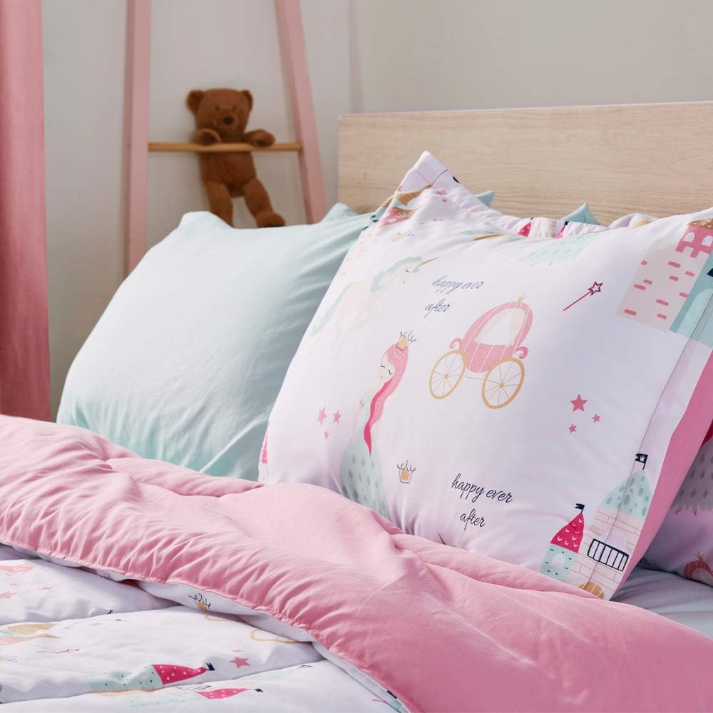 SLEEP ZONE Princess Castle Comforter Set