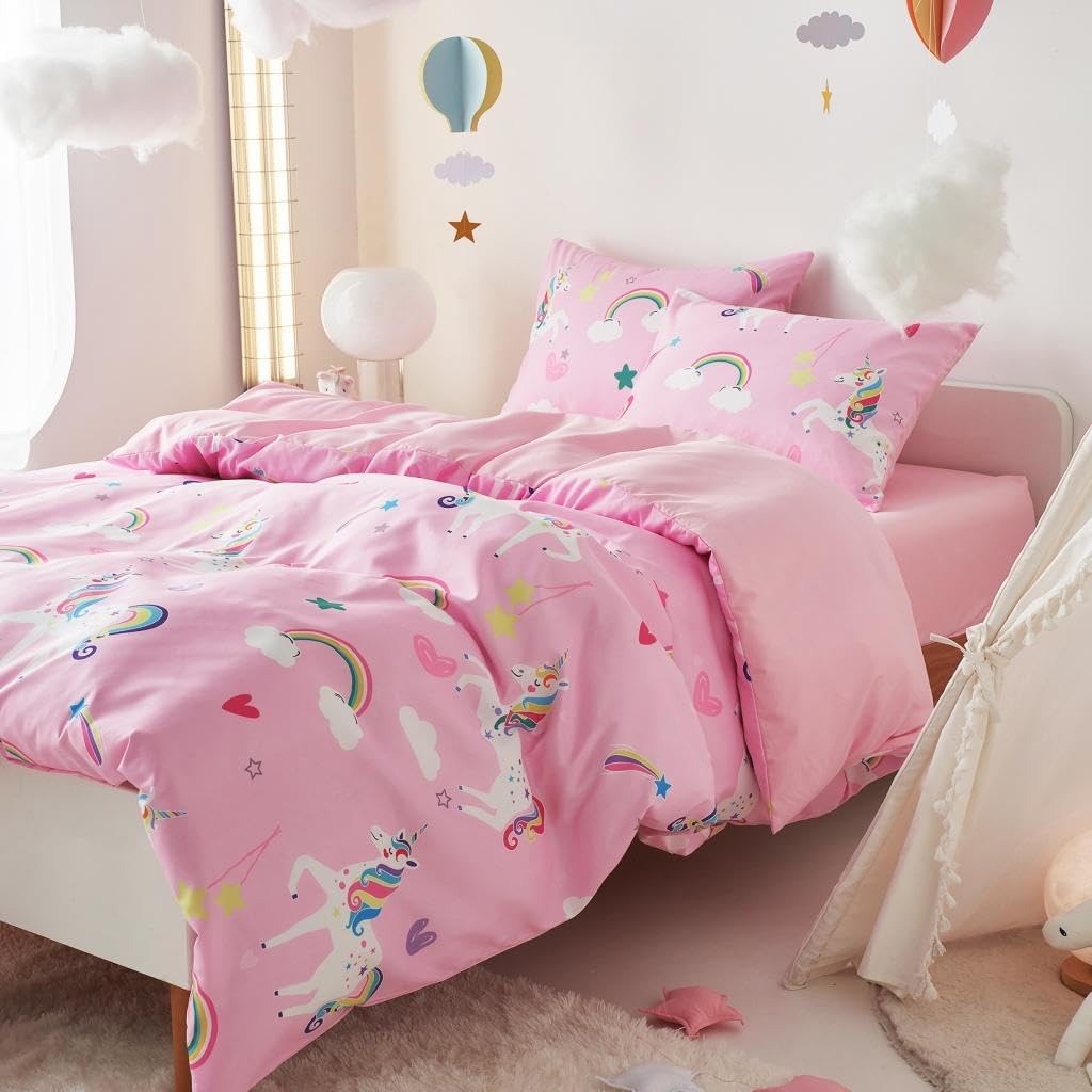 Wake In Cloud Unicorn Comforter Set Twin 5 Piece