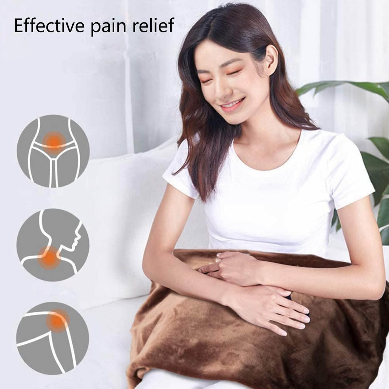 39 x 26 Flannel Heated Blanket with Hand Controller