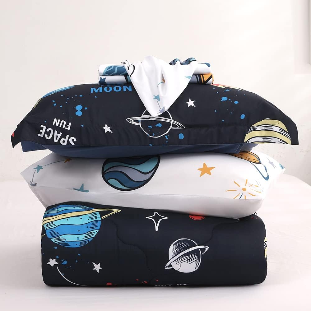 Wajade Kids Space 3D Bed in a Bag Queen 7 Piece Set