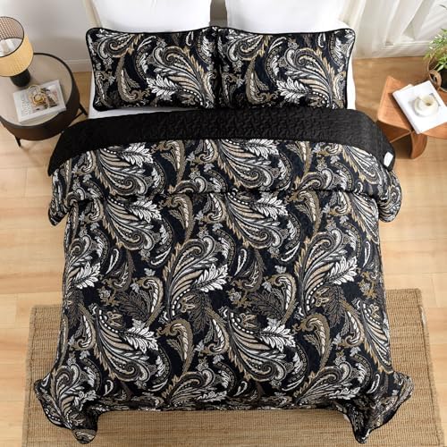 WONGS BEDDING Boho Quilt Set King Size