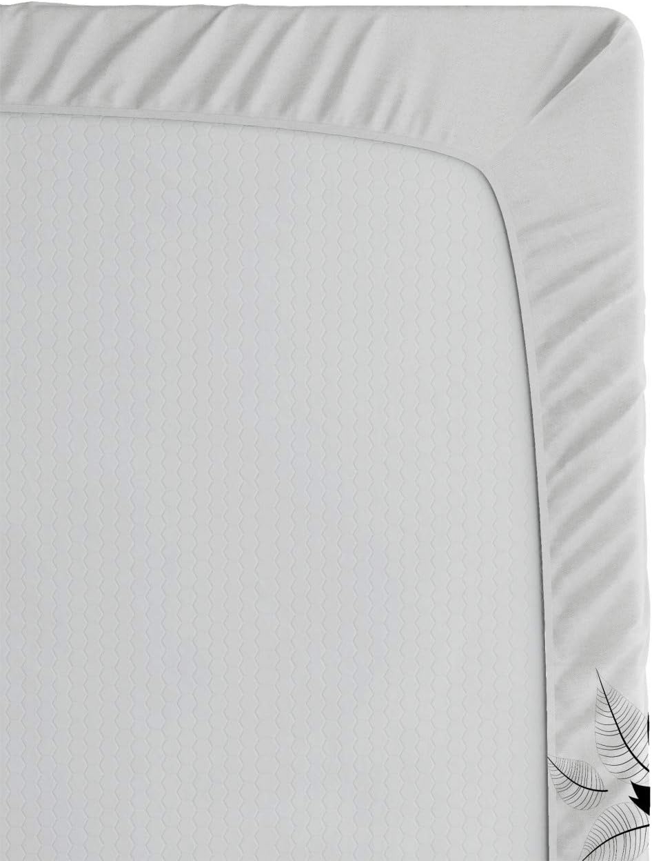 Ambesonne Gemini Fitted Sheet Set Black and White Abstract Design California King