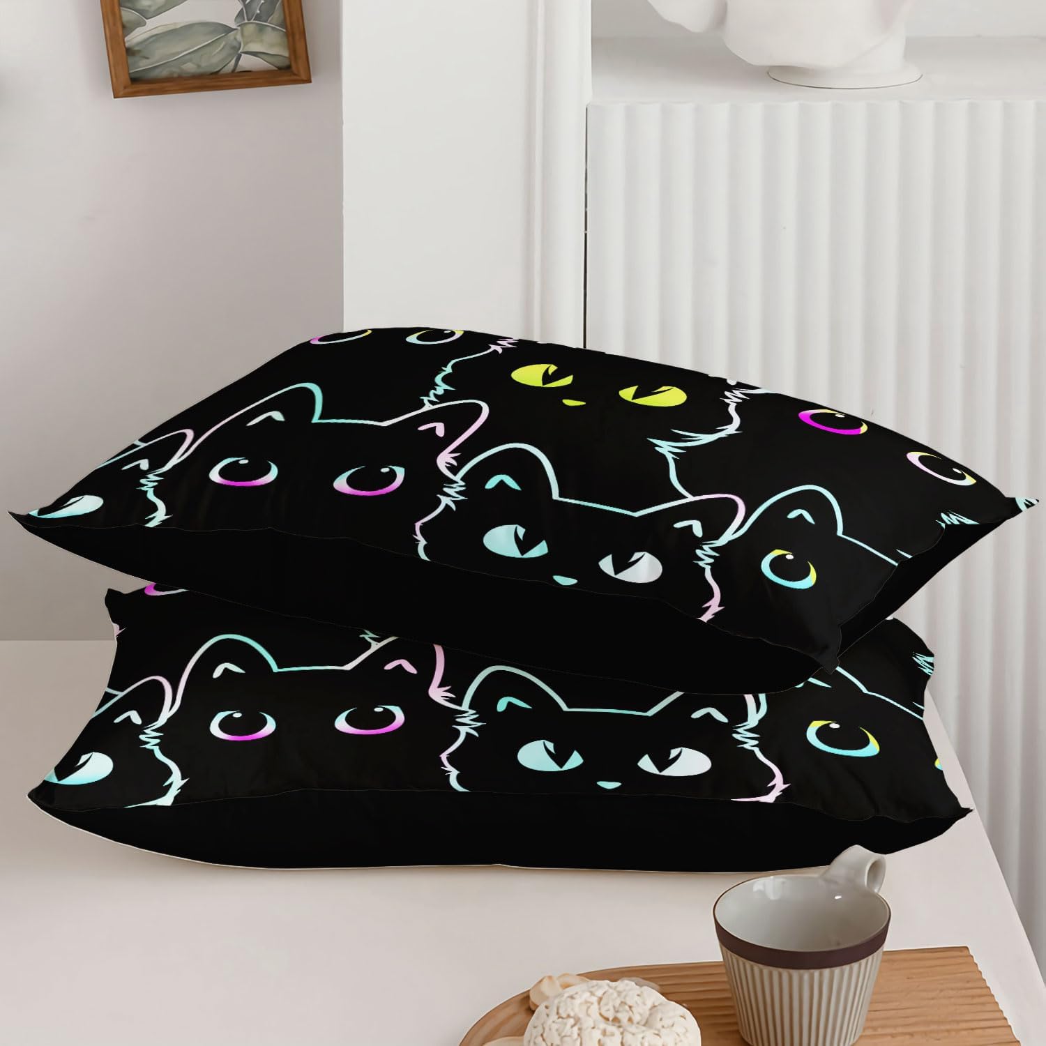 Axolotl Kids Cartoon Cat Comforter Set Twin Size 1