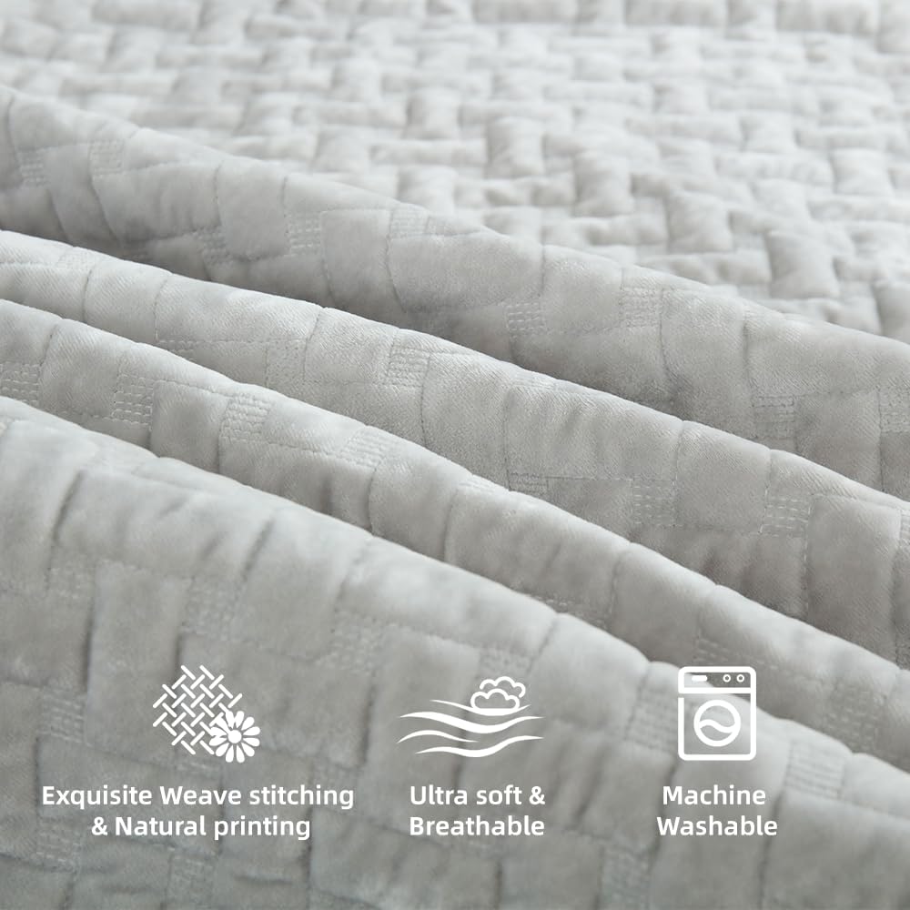 Velvet Comforter Set Queen Size Luxury Bedding