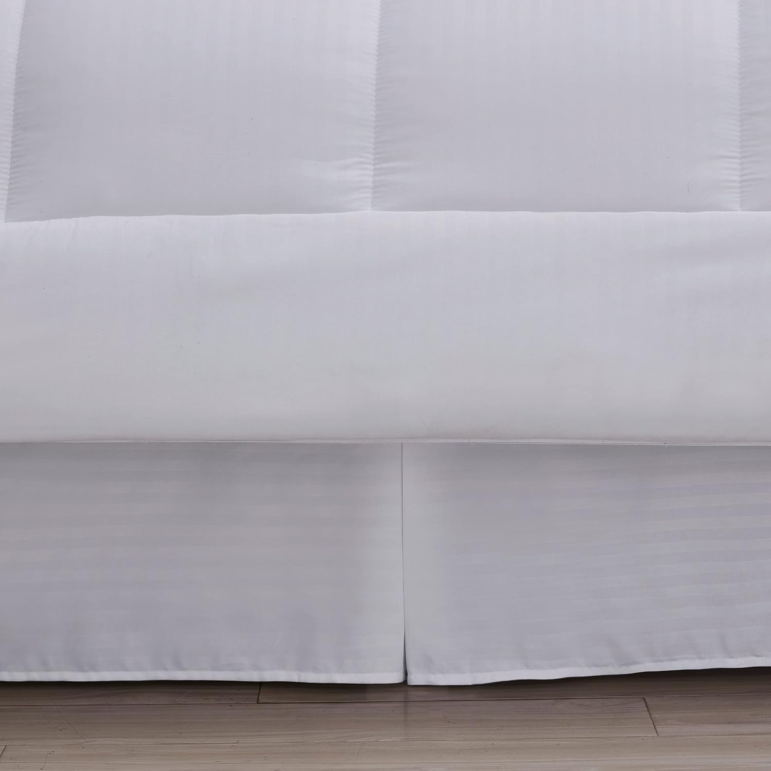 Twin Comforter Set Dobby White 6 Piece Bed in a Bag