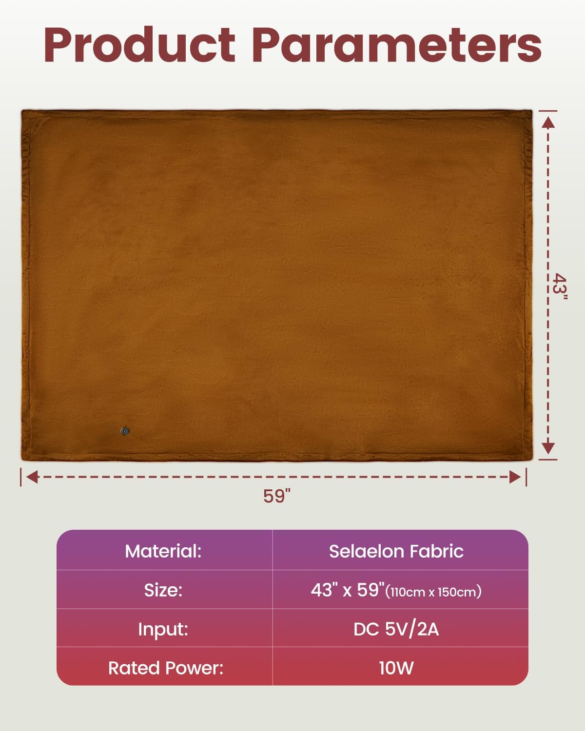 Mefine Heated Blanket for Car and Outdoor Use